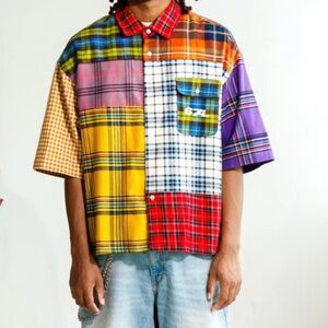 Social 67 Signature Multi Panel Flannel Size L NIB